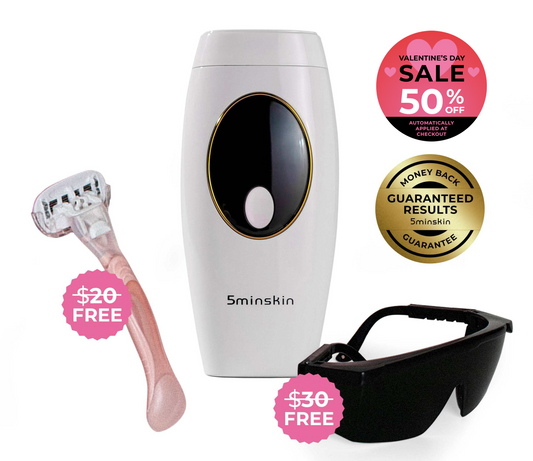 5MINSKIN AT-HOME LASER HAIR REMOVAL HANDSET - 50% OFF VALENTINE'S DAY SALE
