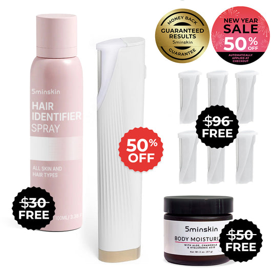 5MINSKIN ELECTRIC DERMAPLANING TOOL - 50% OFF NEW YEAR SALE + 3 FREE GIFTS (WORTH $112)