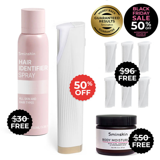 5MINSKIN ELECTRIC DERMAPLANING TOOL - 50% OFF BLACK FRIDAY SALE + 3 FREE GIFTS (WORTH $112)